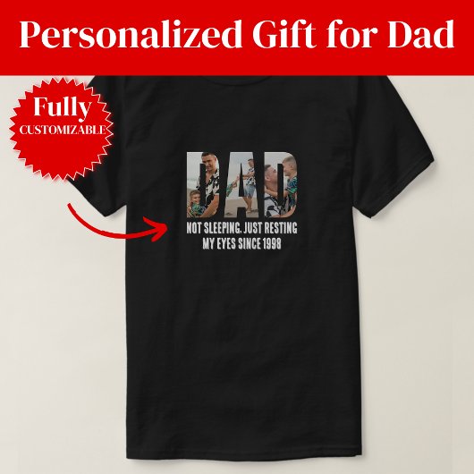 Grappig Mijn Ogen Rusten Papa Foto T-Shirt