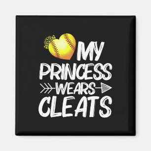 Grappig mijn prinses draagt cleats cadeau voor lie magneet