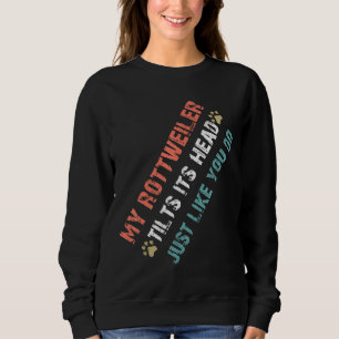 Grappig mijn rottweiler kantelt hoofd kleding voor trui