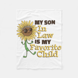 Grappig mijn schoonzoon is mijn favoriete kind fam fleece deken