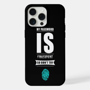 Grappig Mijn Wachtwoord Is Vingerafdruk iPhone 15 Pro Max Case