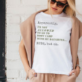 Grappig militair mam boot kamp onbeschoft maar ok  t-shirt