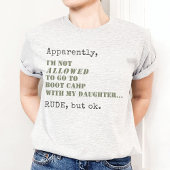 Grappig militair mam boot kamp onbeschoft maar ok  t-shirt