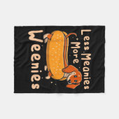 Grappig Minder Betekent Meer Wenies teckel Quote Fleece Deken (Voorkant (Horizontaal))