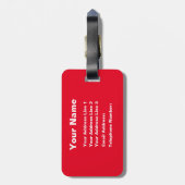 Grappig MIne! Bagagelabel Reisbagage (Achterkant verticaal)