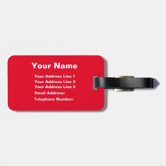 Grappig MIne! Bagagelabel Reisbagage (Achterkant horizontaal)