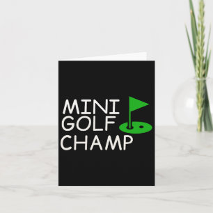 Grappig Mini Golf ontwerp Kaart