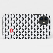 Grappig mini snor met lippen voor je telefoon!! Case-Mate iPhone case (Achterkant (horizontaal))