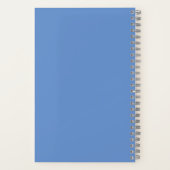 Grappig minimalistisch blauw om checklist Small te Notitieboek (Achterkant)