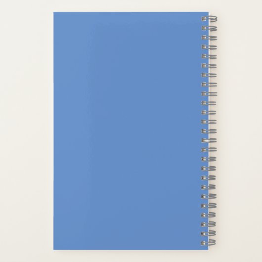 Grappig minimalistisch blauw om checklist Small te Notitieboek (Achterkant)