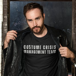 Grappig Minimalistisch Halloween Kostuum Eenvoudig Tri-Blend Shirt