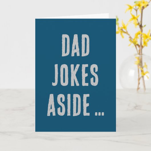 Grappig minimalistisch modern papa grap Vaderdag K Kaart (Gele Bloem)