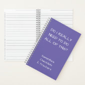 Grappig minimalistische periwinkle om checklist Sm Notitieboek (Binnen)