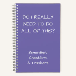 Grappig minimalistische periwinkle om checklist Sm Notitieboek