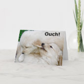 Grappig Miss You Puppy Wenskaart Kaart (Voorkant)