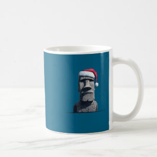 Grappig Moai Gezicht Kostuum Voor Feestelijke Kers Koffiemok