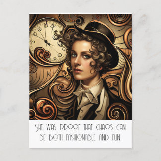 Grappig Mode Steampunk Briefkaart