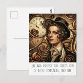 Grappig Mode Steampunk Briefkaart (Voorkant / Achterkant)