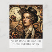 Grappig Mode Steampunk Briefkaart (Voorkant)