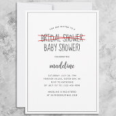 Grappig modern Baby shower Kaart