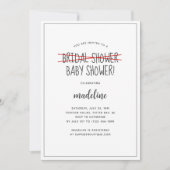 Grappig modern Baby shower Kaart (Voorkant)