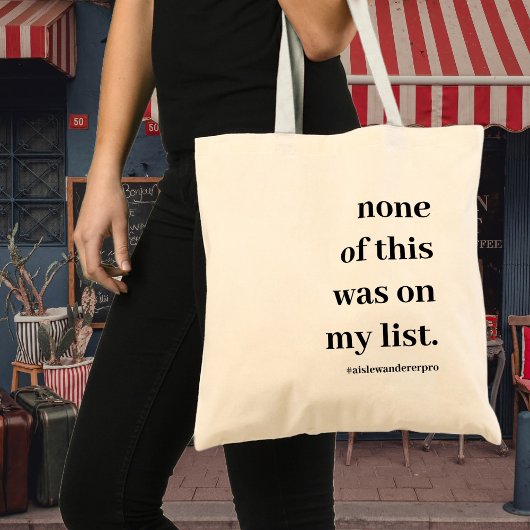 Grappig modern Dit stond allemaal niet op mijn lij Tote Bag