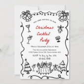 Grappig Modern Eenvoudig Kerstfeest Kaart (Voorkant)