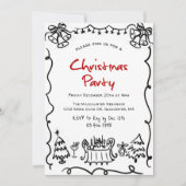 Grappig Modern Eenvoudig Kerstfeest Kaart (Voorkant)