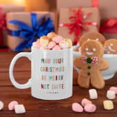 Grappig Modern Kleurrijk Gepersonaliseerd Kerstcad Koffiemok