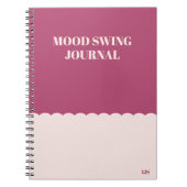 Grappig Modern Mood Swing Journal Roze Notitieboek (Voorkant)