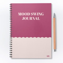 Grappig Modern Mood Swing Journal Roze Notitieboek
