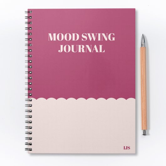 Grappig Modern Mood Swing Journal Roze Notitieboek