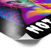 GRAPPIG MODERN NOPE NIET VANDAAG KLEURRIJKE SCHEDE FOTO AFDRUK (Hoek)