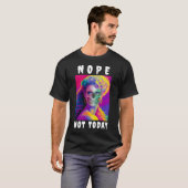 GRAPPIG MODERN NOPE NIET VANDAAG KLEURRIJKE SCHEDE T-SHIRT (Voorkant volledig)