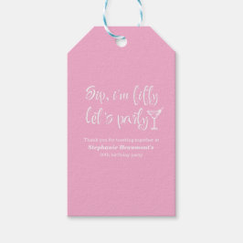 Grappig Modern Sip Ik ben 50ste verjaardag Vijftig Cadeaulabel