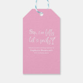 Grappig Modern Sip Ik ben 50ste verjaardag Vijftig Cadeaulabel (Achterkant)