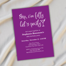 Grappig Modern Sip Ik ben 50ste verjaardag Vijftig