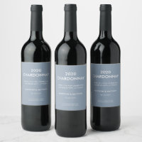 Grappig modern stoffig blauw dank u feest bruiloft