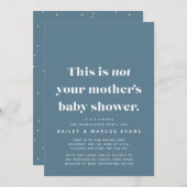 Grappig modern virtueel baby shower (Voorkant / Achterkant)