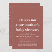 Grappig modern virtueel baby shower (Voorkant / Achterkant)