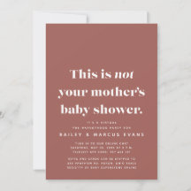 Grappig modern virtueel baby shower