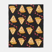 Grappig moderne pizzapatroonretro fleece deken (Voorkant)