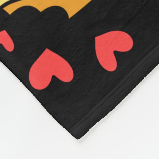 Grappig moderne pizzapatroonretro fleece deken (Hoek)