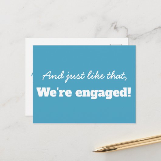 Grappig Moderne Typografie sparen de Aankondiging Briefkaart (Voorkant / Achterkant in situ)