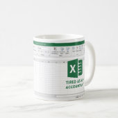 grappig moe als boekhouder, grappige accountant koffiemok (Voorkant rechts)