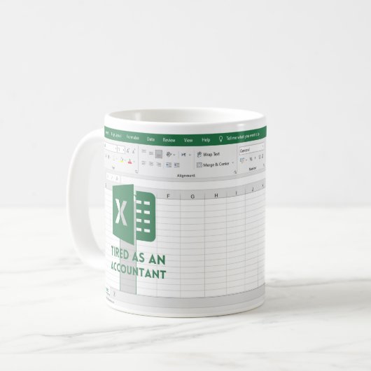 grappig moe als boekhouder, grappige accountant koffiemok (Voorkant links)