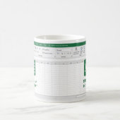 grappig moe als boekhouder, grappige accountant koffiemok (Center)