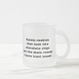 Grappig moe van bedrieglijke koekjes matglas koffiemok