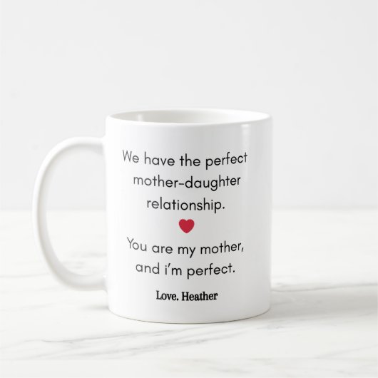 Grappig Moeder Dochter Mok Perfect Moederdag Gift (Links)