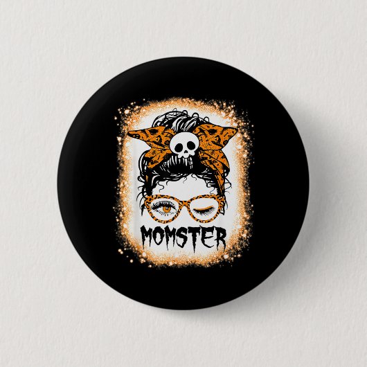 Grappig Moeder Halloween Kostuum Feest Cadeau Ronde Button 5,7 Cm (Voorkant)